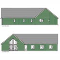 View of the proposed extension to the existing clubhouse