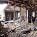 view from inside the cottage 